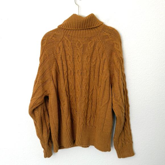 [Skylar Rose] VICI Once Upon A Fall Chunky Cable Knit Turtleneck Sweater NWT XL - Picture 3 of 12